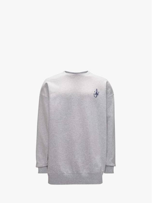 Embroidery Anchor Back Print Sweatshirt Light Grey - JW ANDERSON - BALAAN 2