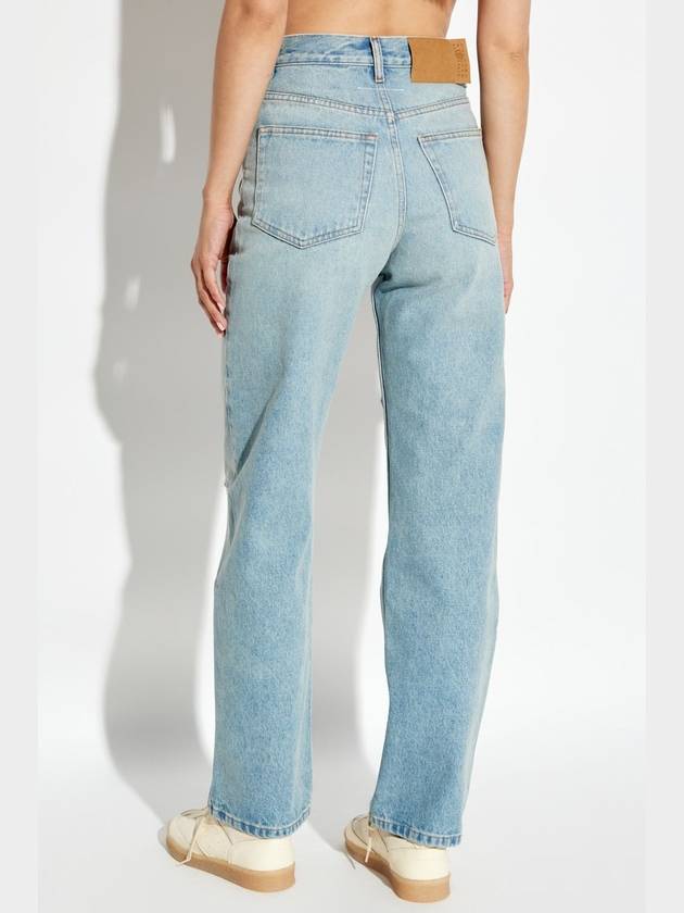 MM6 Maison Margiela Jeans With Vintage Effect, Women's, Blue - MAISON MARGIELA - BALAAN 4