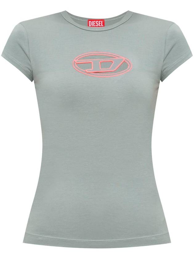 Diesel `T-Angie` T-Shirt With `Oval-D` Laser-Cut - DIESEL - BALAAN 1