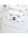 CC Logo Calfskin Low Top Sneakers White - CHANEL - BALAAN 8