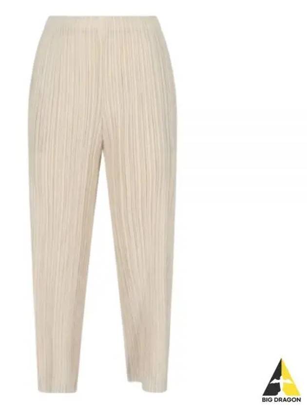 Thicker Bottoms 1 Wide Pants Cream - ISSEY MIYAKE - BALAAN 2