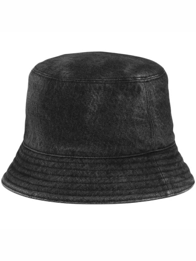 Triangle Logo Denim Bucket Hat Black - PRADA - BALAAN 4