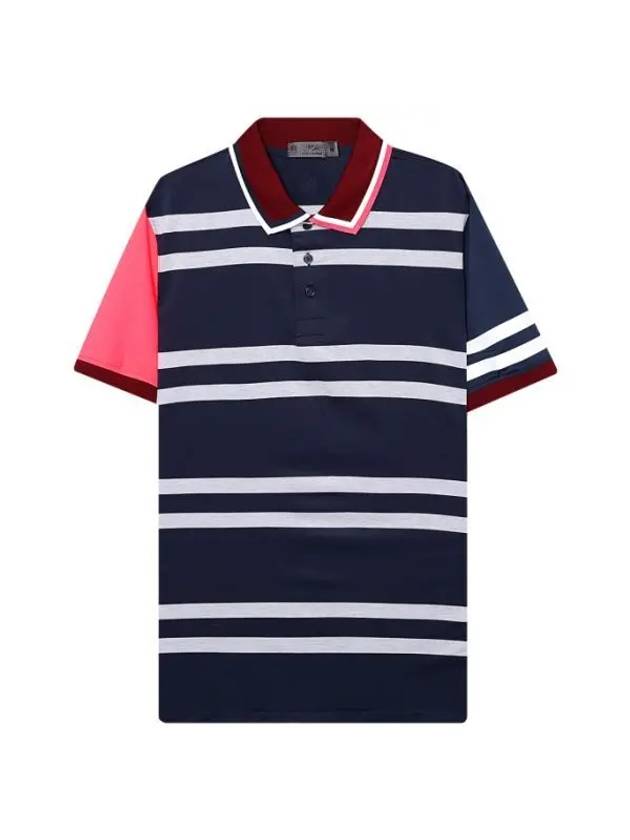 Golf VARIEGATED STRIPE POLO MF22K114 TWILIGHT Men's Barred Stripe Polo - G/FORE - BALAAN 1