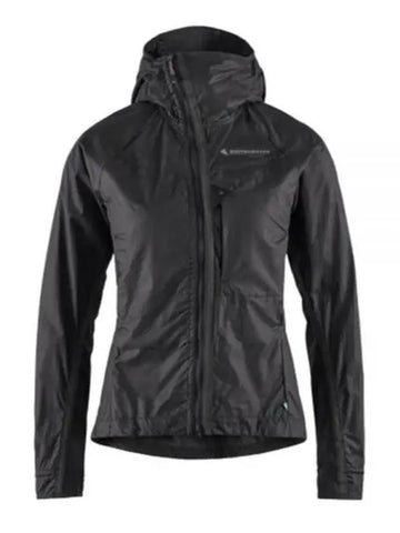 Ansur Hooded Wind Jacket Women Raven Black 10653W11 968 W - KLATTERMUSEN - BALAAN 1