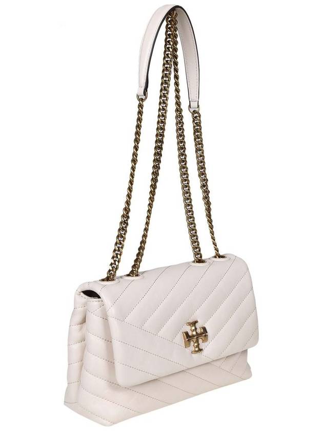 Kira Chevron Convertible Strap Small Shoulder Bag New Cream - TORY BURCH - BALAAN 3