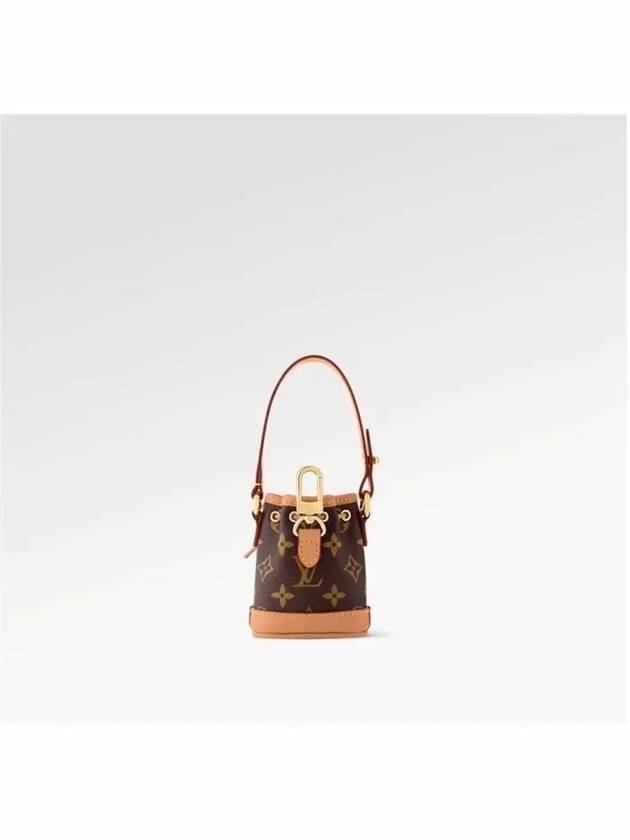 Micro Noe Bag Charm Key Holder Brown - LOUIS VUITTON - BALAAN 5