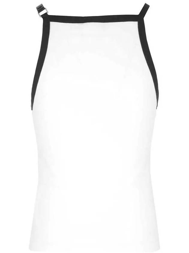 Buckle Contrast Sleeveless White - COURREGES - BALAAN 4