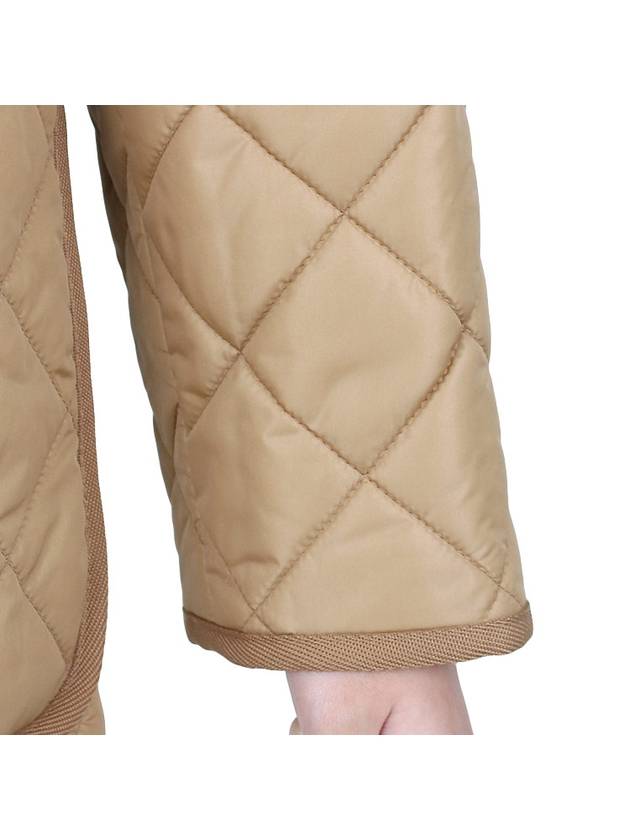 Diamond Quilted Nylon Jacket Archive Beige - BURBERRY - BALAAN 9