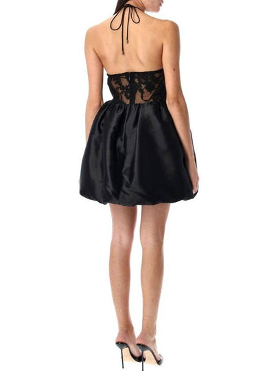 Self-Portrait Taffeta Halterneck Mini Dress - SELF PORTRAIT - BALAAN 2