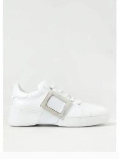 Viv Metal Buckle Low Top Sneakers White - ROGER VIVIER - BALAAN 2