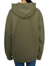 Cotton Hoodie Army Green - GANNI - BALAAN 4