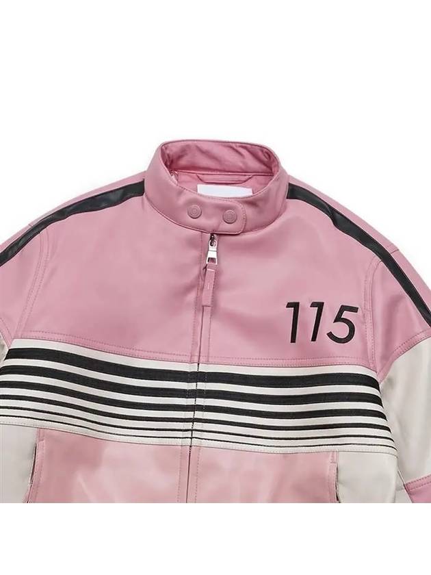 Women's The Racer Bomber Jacket Pink - HOUSE OF SUNNY - BALAAN 4