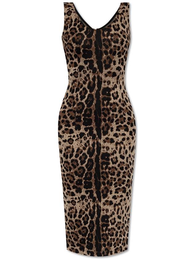 leopard print sleeveless dress F6AWETFJGAS - DOLCE&GABBANA - BALAAN 2