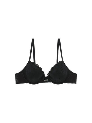 UNDERWEAR Women s Flower Embroidery Push up Bra Black 270635 - EMPORIO ARMANI - BALAAN 1