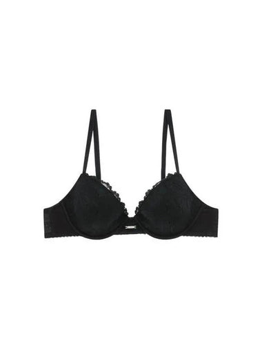 UNDERWEAR Women s Flower Embroidery Push up Bra Black 270635 - EMPORIO ARMANI - BALAAN 1