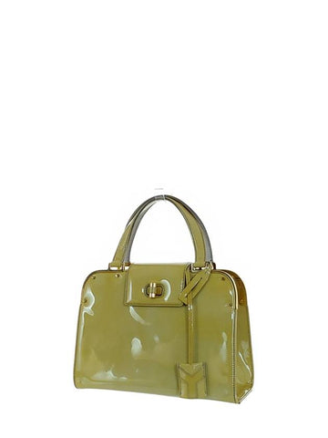 YSL Yip Vintage Cabas Patent Satchel Tote Bag - SAINT LAURENT - BALAAN 1