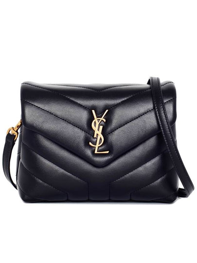 Loulou Toy Matelasse Shoulder Bag Black - SAINT LAURENT - BALAAN 2