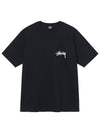 Fuzzy Dice Short Sleeve T-Shirt Black - STUSSY - BALAAN 1