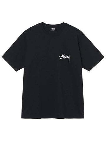 Fuzzy Dice Short Sleeve T-Shirt Black - STUSSY - BALAAN 1