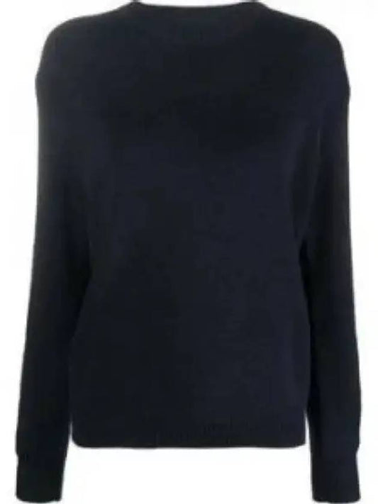 Back Logo Cotton Knit Top Dark Blue - GOLDEN GOOSE - BALAAN 2