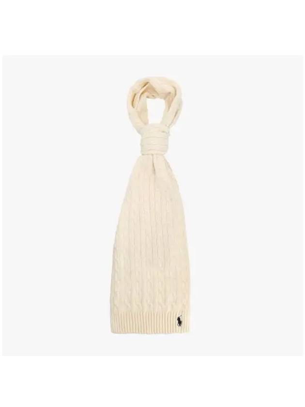 WC0525 110 Pony Cable Knit Muffler - POLO RALPH LAUREN - BALAAN 5