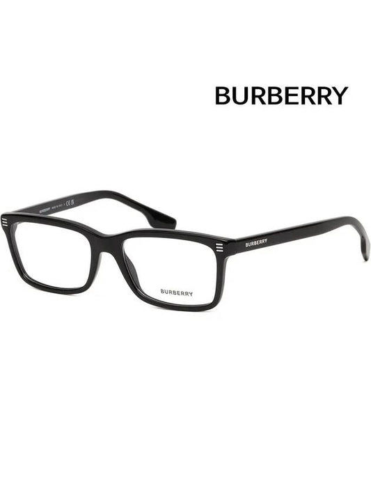 Rectangle Horn-rimmed Eyeglasses Black - BURBERRY - BALAAN 2