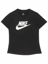 Sportswear Essential Logo Short Sleeve T-Shirt Black - NIKE - BALAAN 3