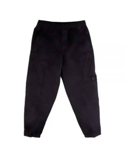 Ghost Piece O Ventile Cotton Cargo Straight Pants Black - STONE ISLAND - BALAAN 2