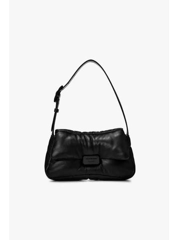 Women s Logo Closure Padded Shoulder Bag Black - EMPORIO ARMANI - BALAAN 1