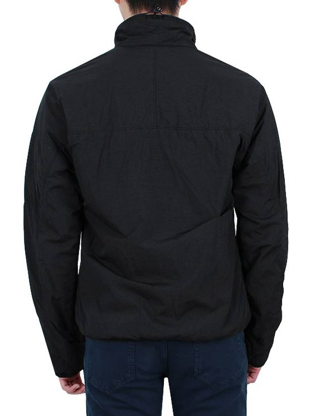 Lens Wappen Zip-Up Jacket Black - CP COMPANY - BALAAN 6