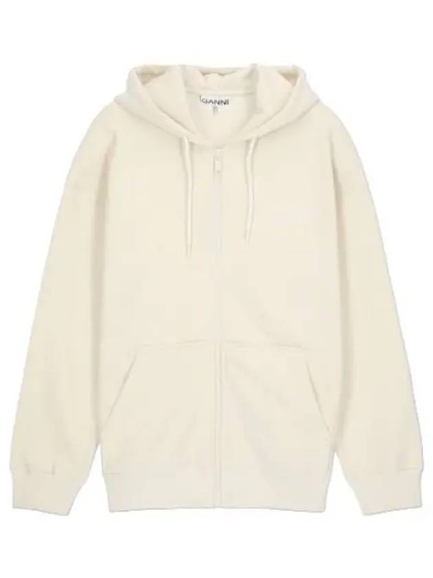 Oversized software zip up hooded egglet - GANNI - BALAAN 1