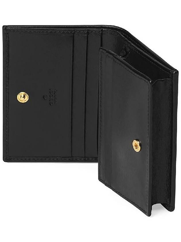 Horsebit 1955 Bi-Fold Card Wallet Black - GUCCI - BALAAN 4