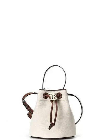 Mini TB Bucket Bag Natural Malt Brown - BURBERRY - BALAAN 2