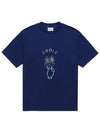 Drold Monsieur Men s Vase Short Sleeve T Shirt Navy TS144 CO002 NY - DROLE DE MONSIEUR - BALAAN 1