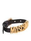 Metal logo leather bracelet 7A7790 8001 0555 - MOSCHINO - BALAAN 2