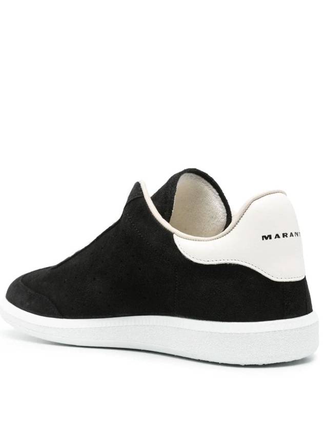 Bryce Suede Low Top Sneakers Black - ISABEL MARANT - BALAAN 3