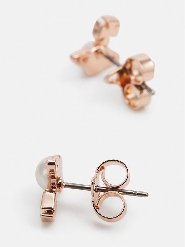 Balvina Pearl Earrings Pink Gold - VIVIENNE WESTWOOD - BALAAN 6