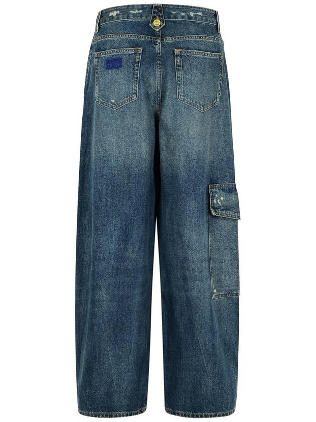 Ganni 'Carpenter' Blue Denim Jeans - GANNI - BALAAN 3