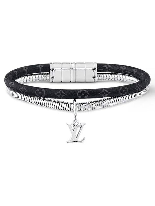 Monogram Swirl Bracelet Silver Black - LOUIS VUITTON - BALAAN 2