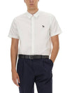 Zebra Patch Casual Fit Short Sleeve Shirt White - PAUL SMITH - BALAAN 3