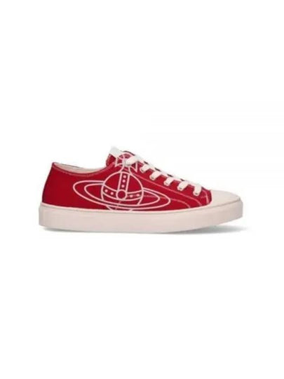 ORB Logo Low Top Sneakers Red - VIVIENNE WESTWOOD - BALAAN 2