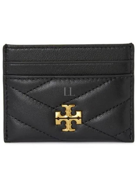 Kira Chevron Logo Card Wallet Black - TORY BURCH - BALAAN 2