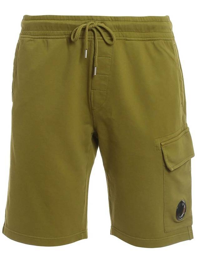 Men's Lens Patch Cargo Shorts Green - CP COMPANY - BALAAN 1