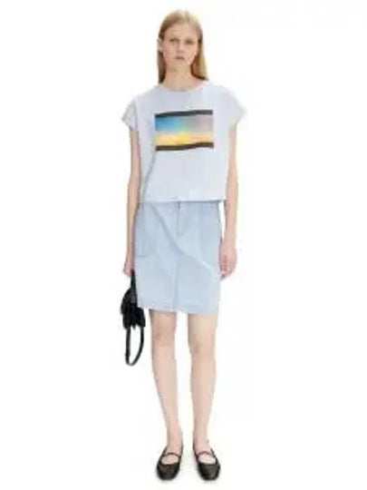 Lea A-Line Skirt Light Blue - A.P.C. - BALAAN 2