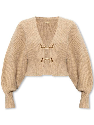 Cult Gaia ‘Casella’ Ribbed Cardigan, Women's, Beige - CULT GAIA - BALAAN 1