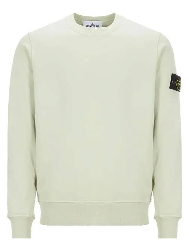 Wappen Patch Garment Dyed Sweatshirt Pistachio - STONE ISLAND - BALAAN 2