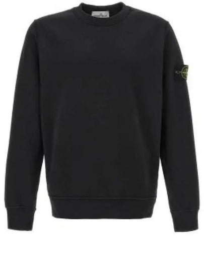 Compass Patch Cotton Sweatshirt Black - STONE ISLAND - BALAAN 2