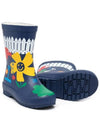 Kids Floral Rain Boots Navy 603399 SRD04 G408 - STELLA MCCARTNEY - BALAAN 3