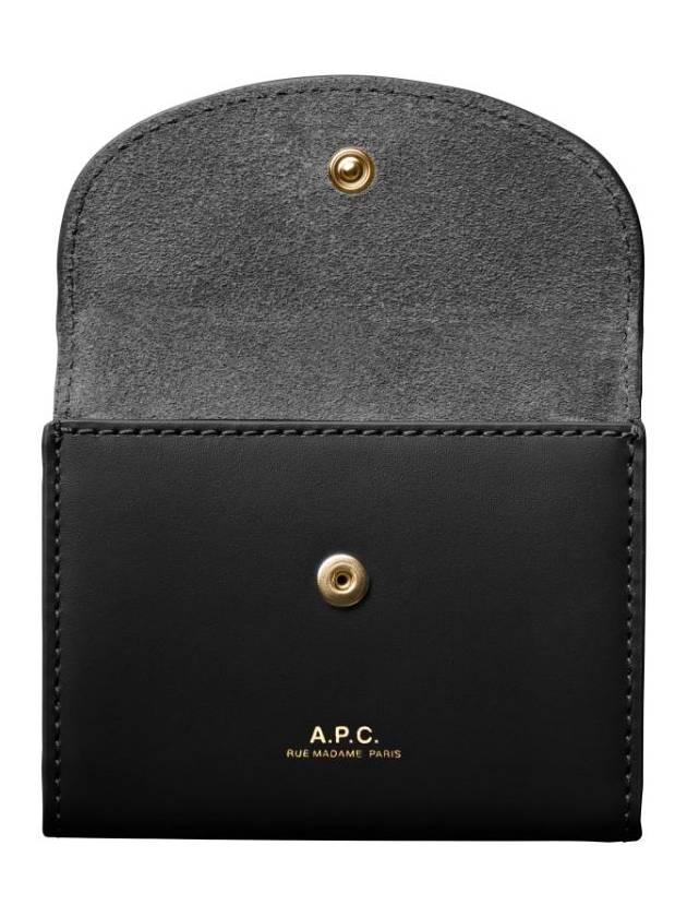 Geneve Flap Card Wallet Black - A.P.C. - BALAAN 6