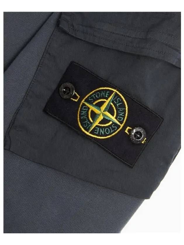 Men's Wappen Patch Cargo Pocket Sweatshirt Grey - STONE ISLAND - BALAAN 6